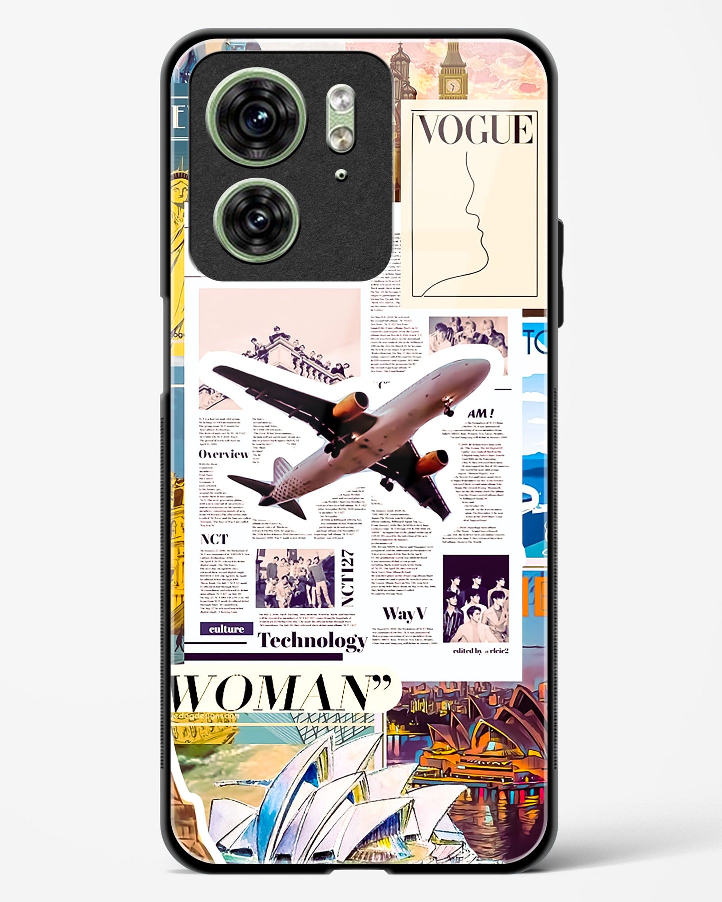 Wanderlust Travel Glass Phone Case-Motorola Edge 40