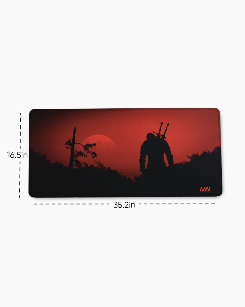 Warrior Sunset Silhouette Deskmat