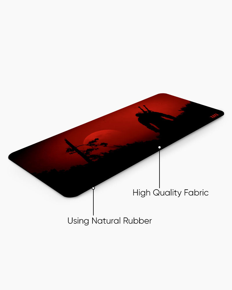 Warrior Sunset Silhouette Deskmat