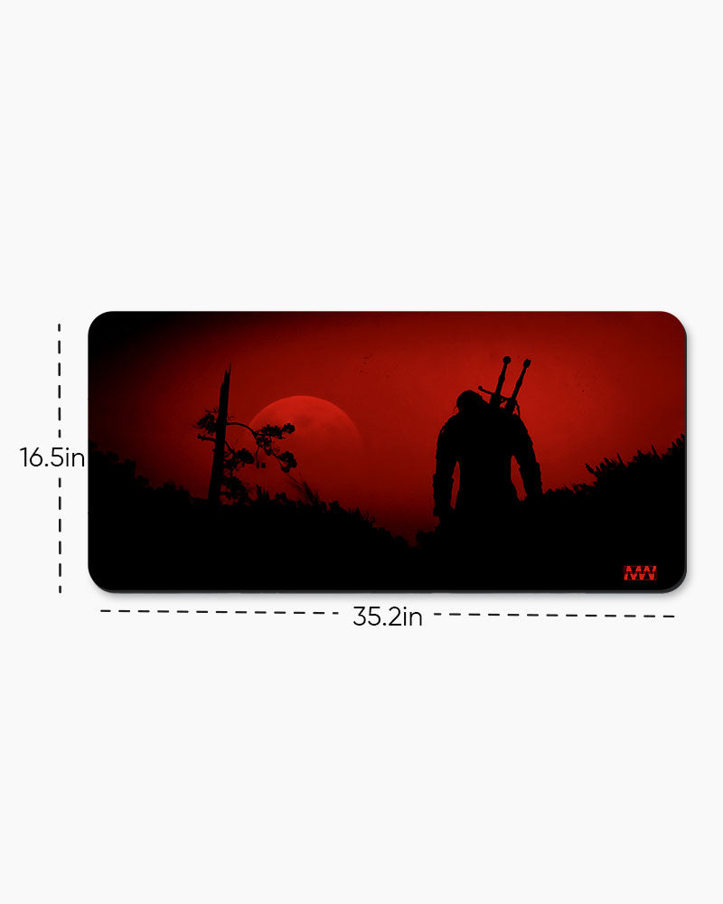 Warrior Sunset Silhouette Deskmat
