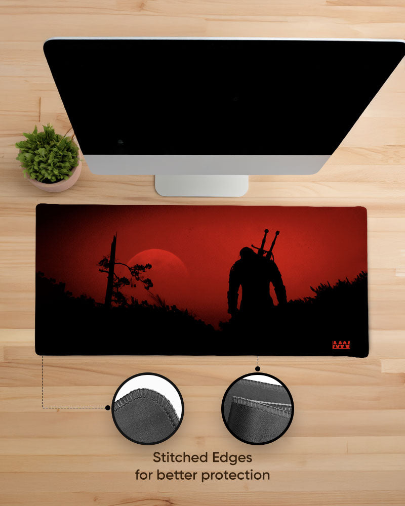 Warrior Sunset Silhouette Deskmat
