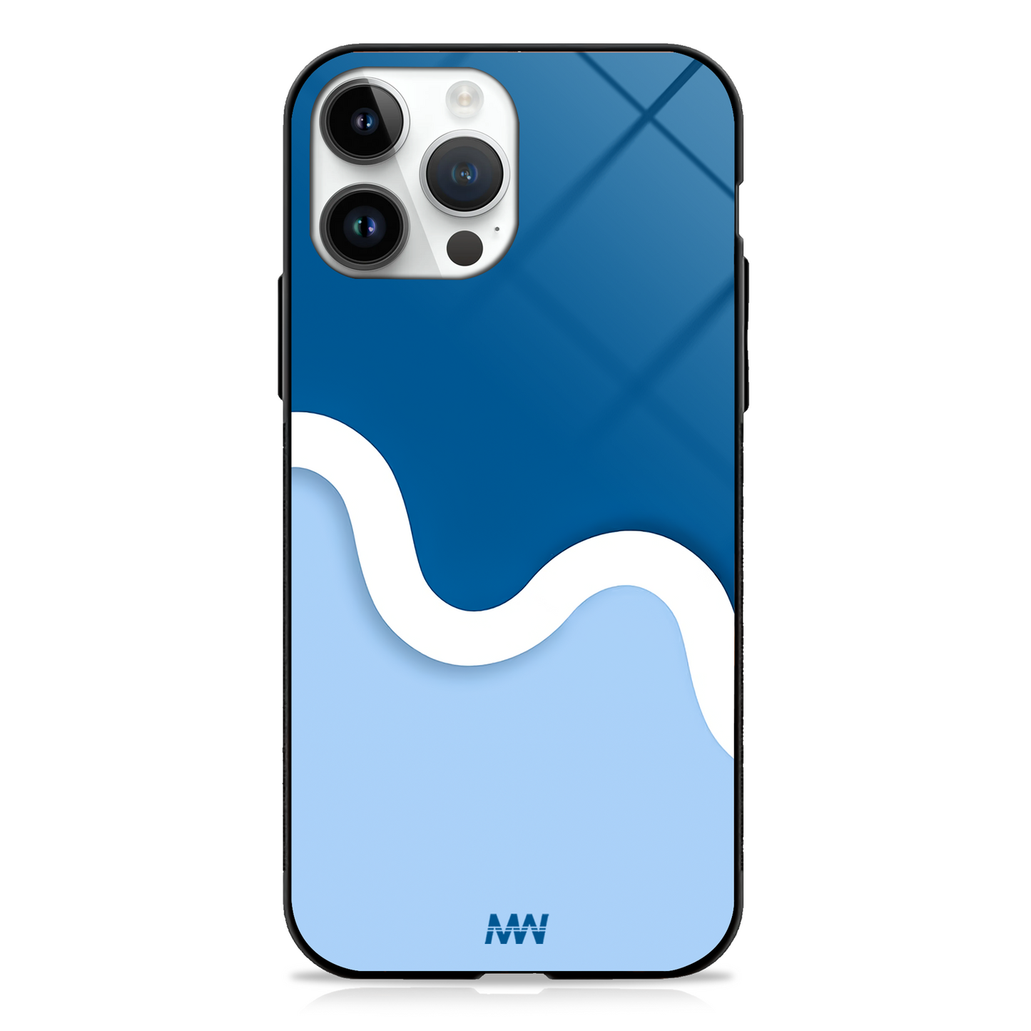 Wave Crest Aesthetic GLASS CASE - - MW Stuffs -