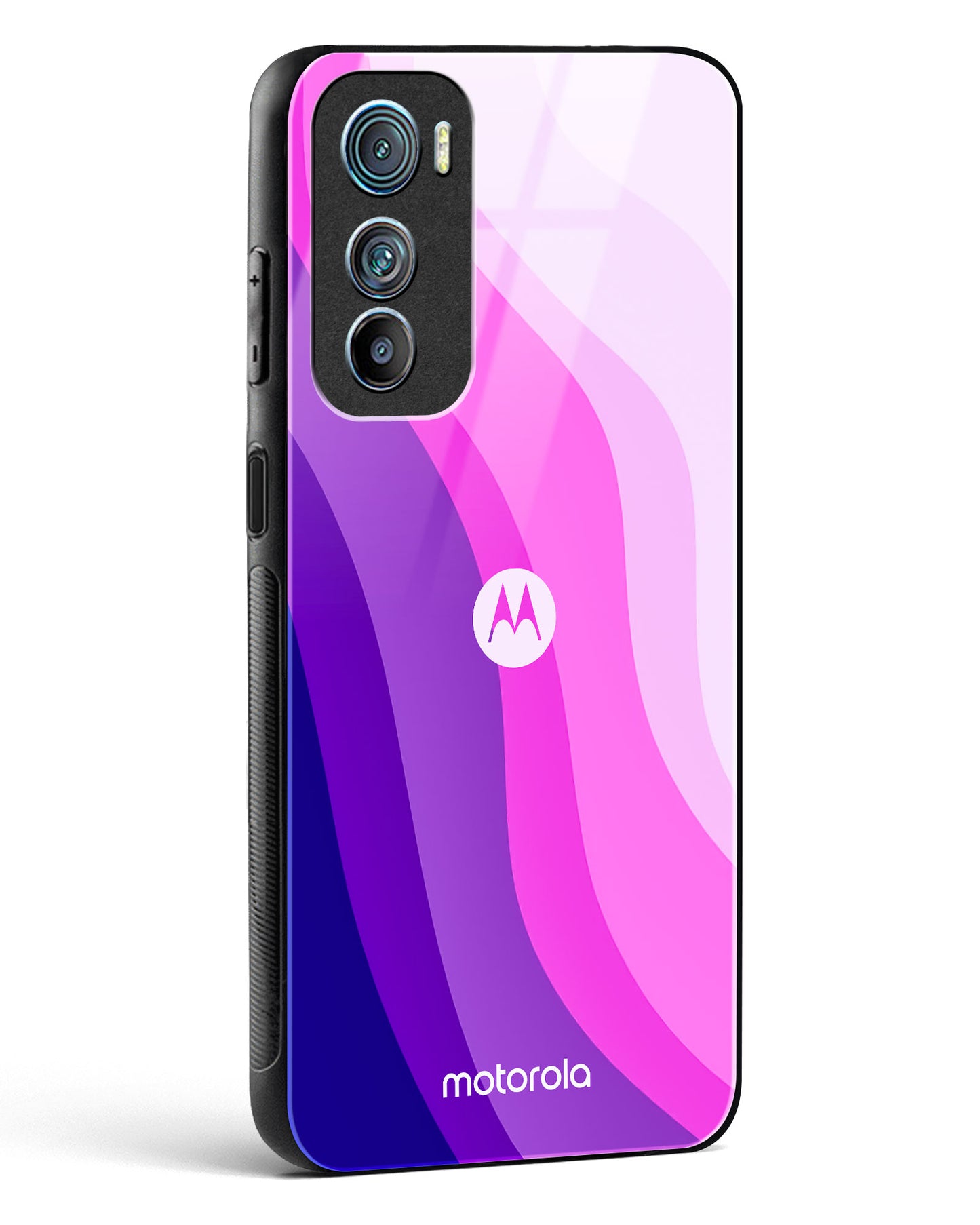 Whispering Violets Glass Phone Case-Motorola Edge 30