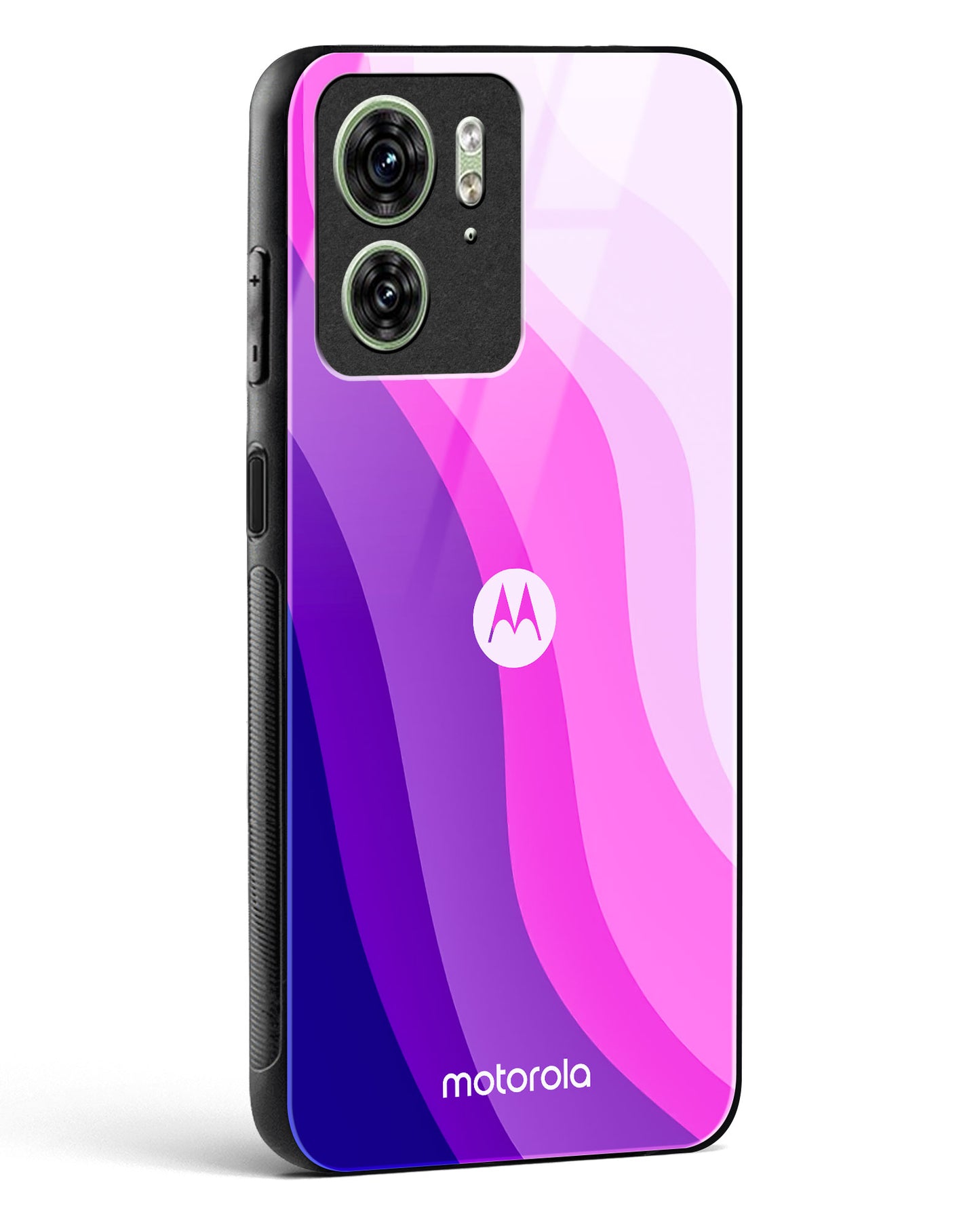 Whispering Violets Glass Phone Case-Motorola Edge 40