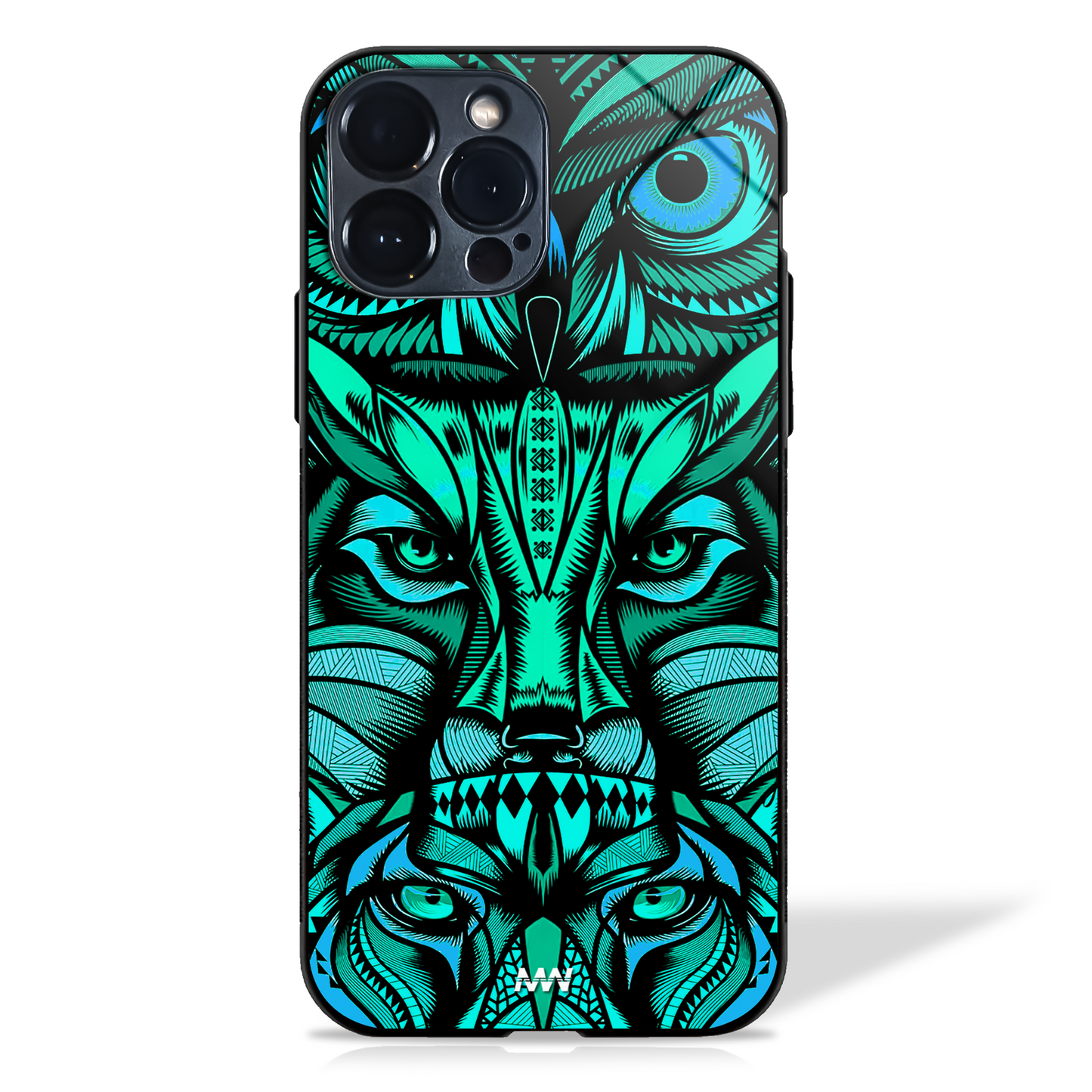 Wild Eyes to Get rid of Negative Vibes Printed Glass Case - - MW Stuffs -