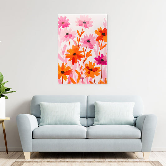 Wildflower Pop Metal-Poster