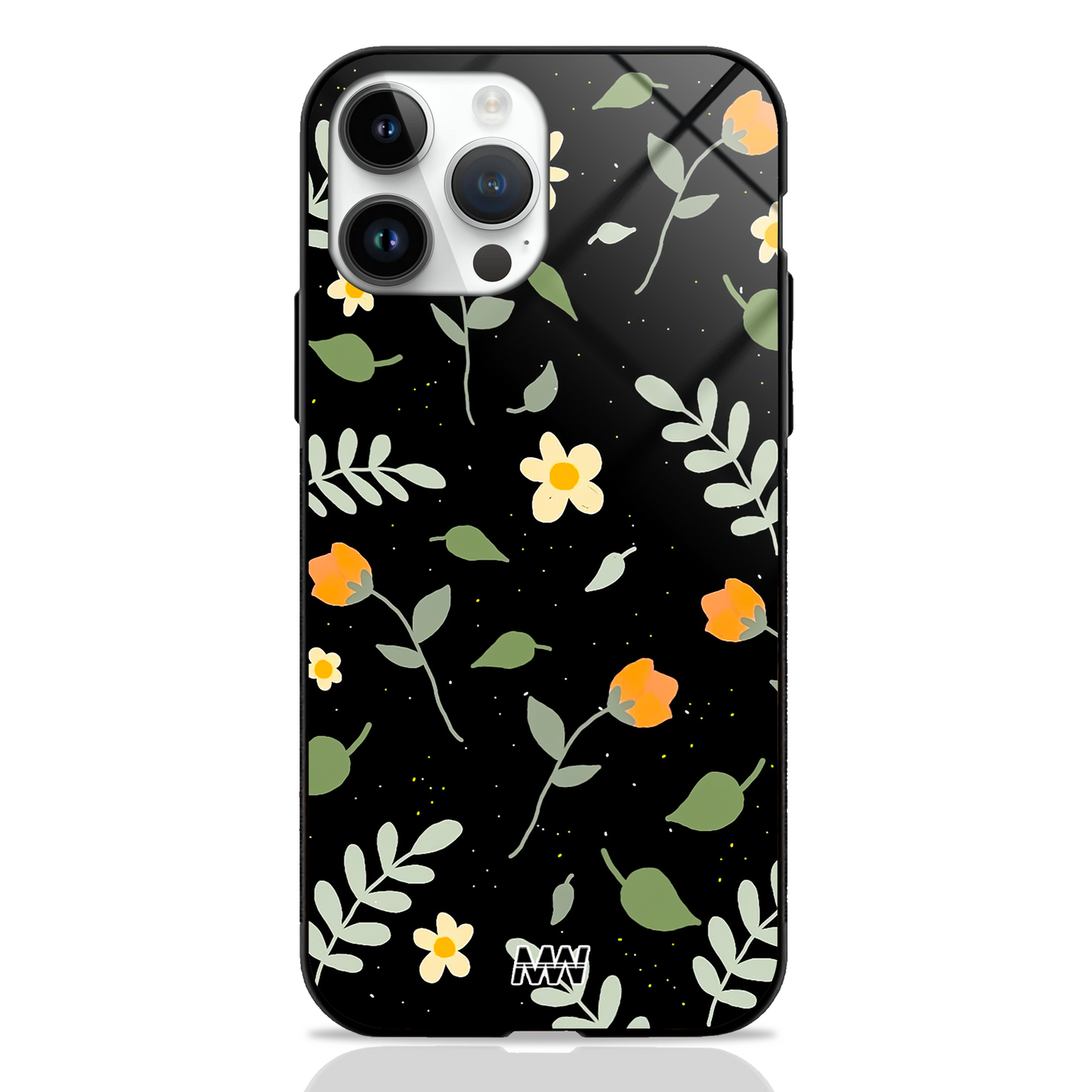Wildflower Paradise Premium Glass Case - - MW Stuffs -