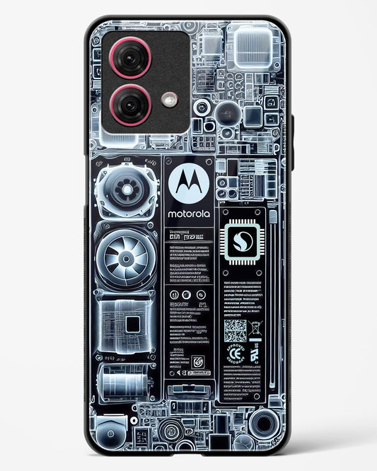 X-ray Vision Circuit Glass Phone Case-Moto G84 5G