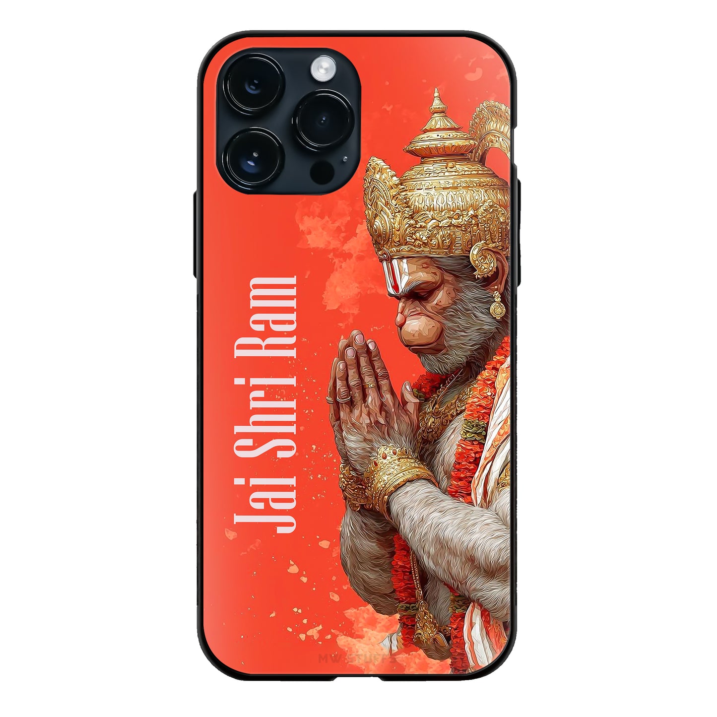 God Hanuman Jai Shri Ram Praying Glass Case