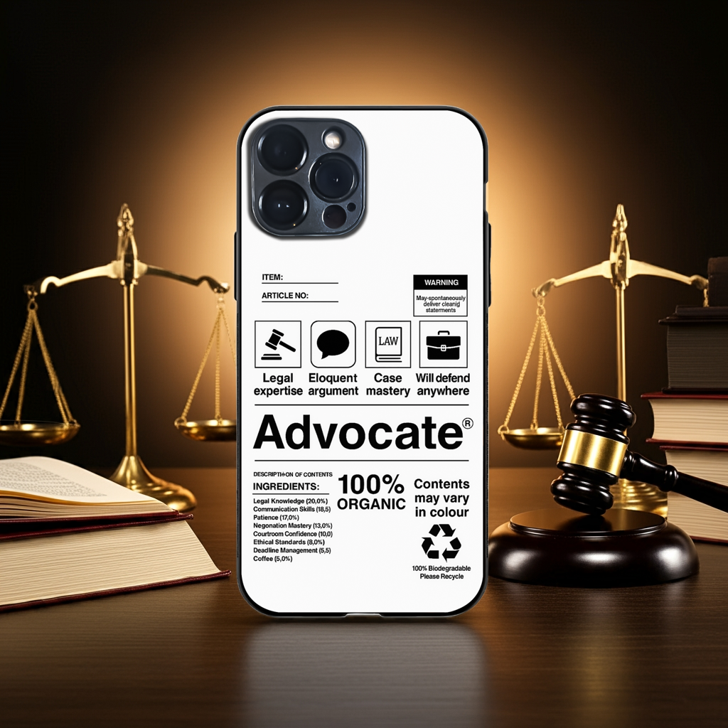 Advocate Essence Glass Case (Black & White)