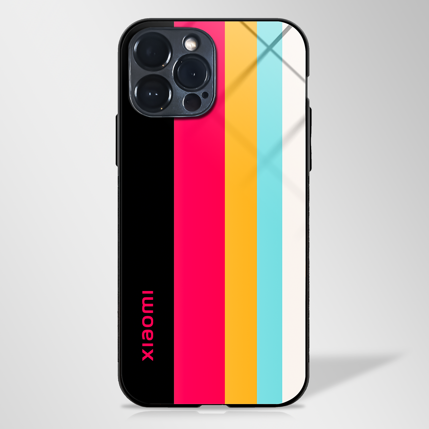 Retro Color Pattern Glass case - MW Stuffs