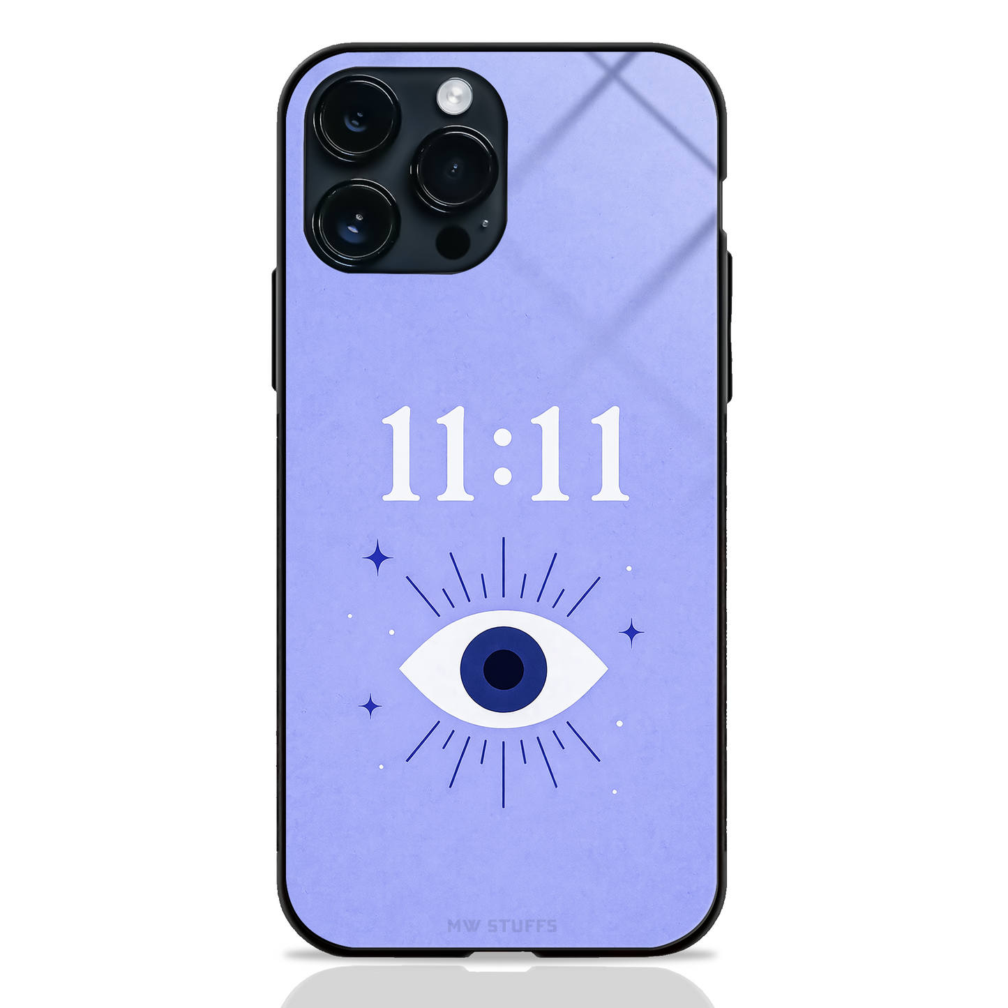 11 11 Manifest glass phone case
