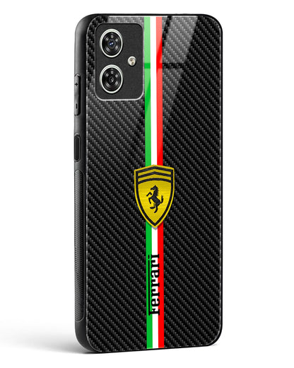 4D Cool Racing Logo Glass Phone Case-Moto G54 5G