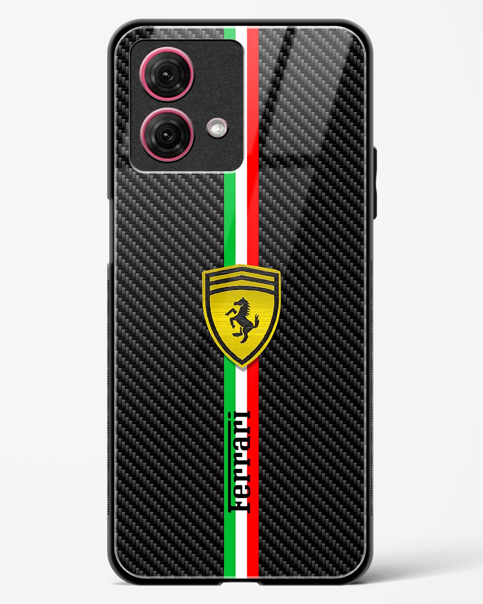 4D Cool Racing Logo Glass Phone Case-Moto G84 5G