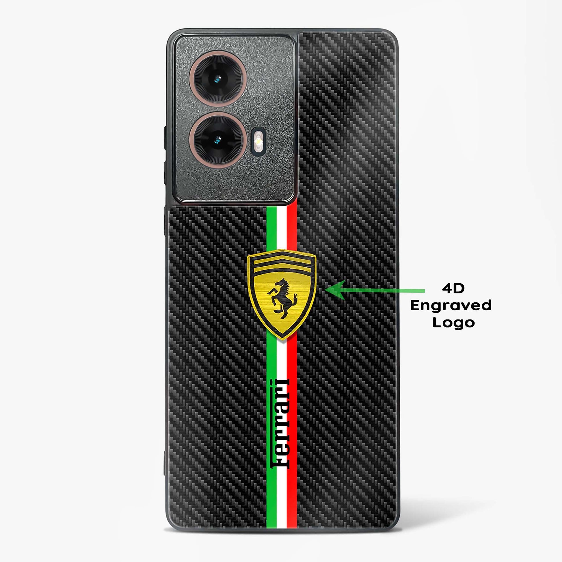4D Cool Racing Logo Glass Phone Case-Moto G85 5G