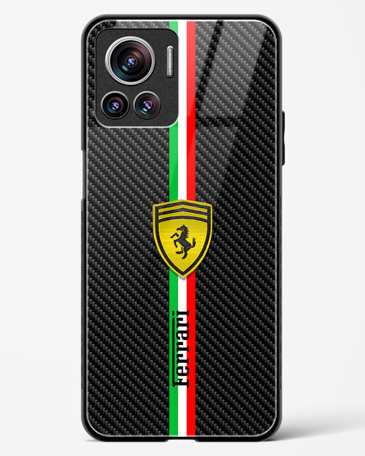 4D Cool Racing Logo Glass Phone Case-Motorola Edge 30 Ultra