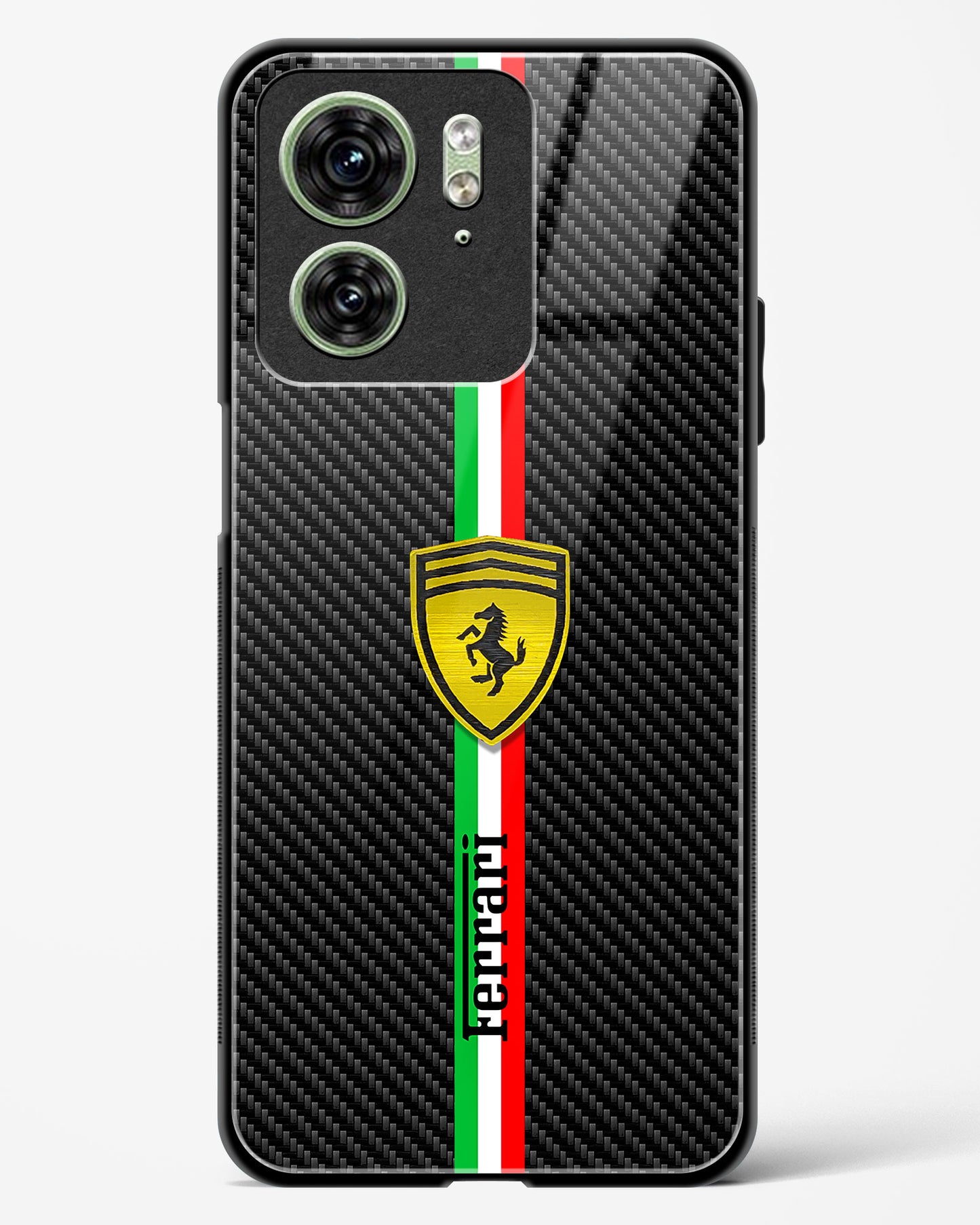 4D Cool Racing Logo Glass Phone Case-Motorola Edge 40