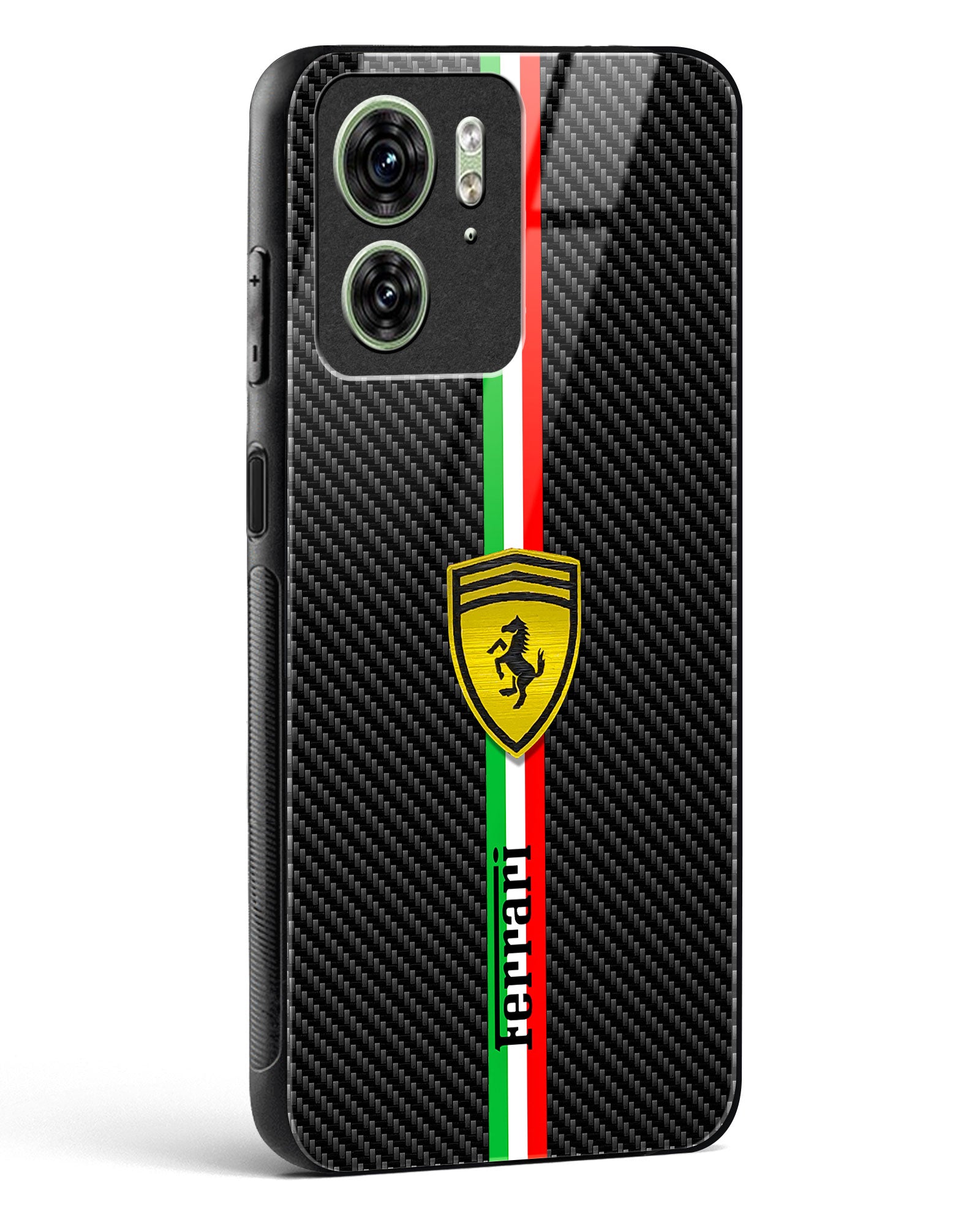 4D Cool Racing Logo Glass Phone Case-Motorola Edge 40