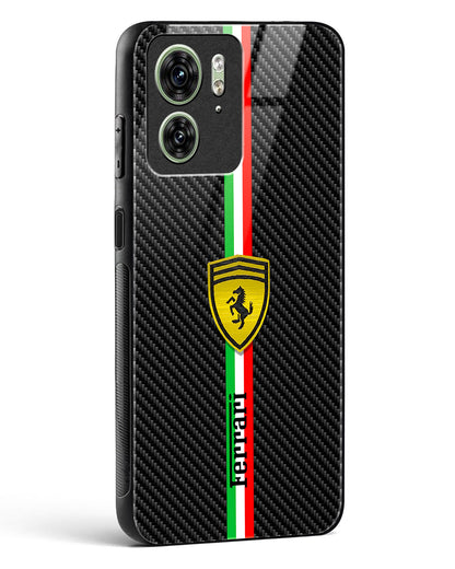 4D Cool Racing Logo Glass Phone Case-Motorola Edge 40