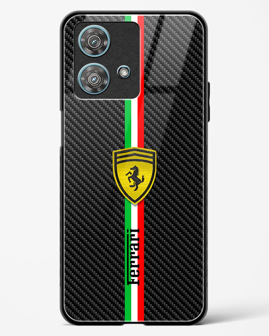 4D Cool Racing Logo Glass Phone Case-Motorola Edge 40 Neo