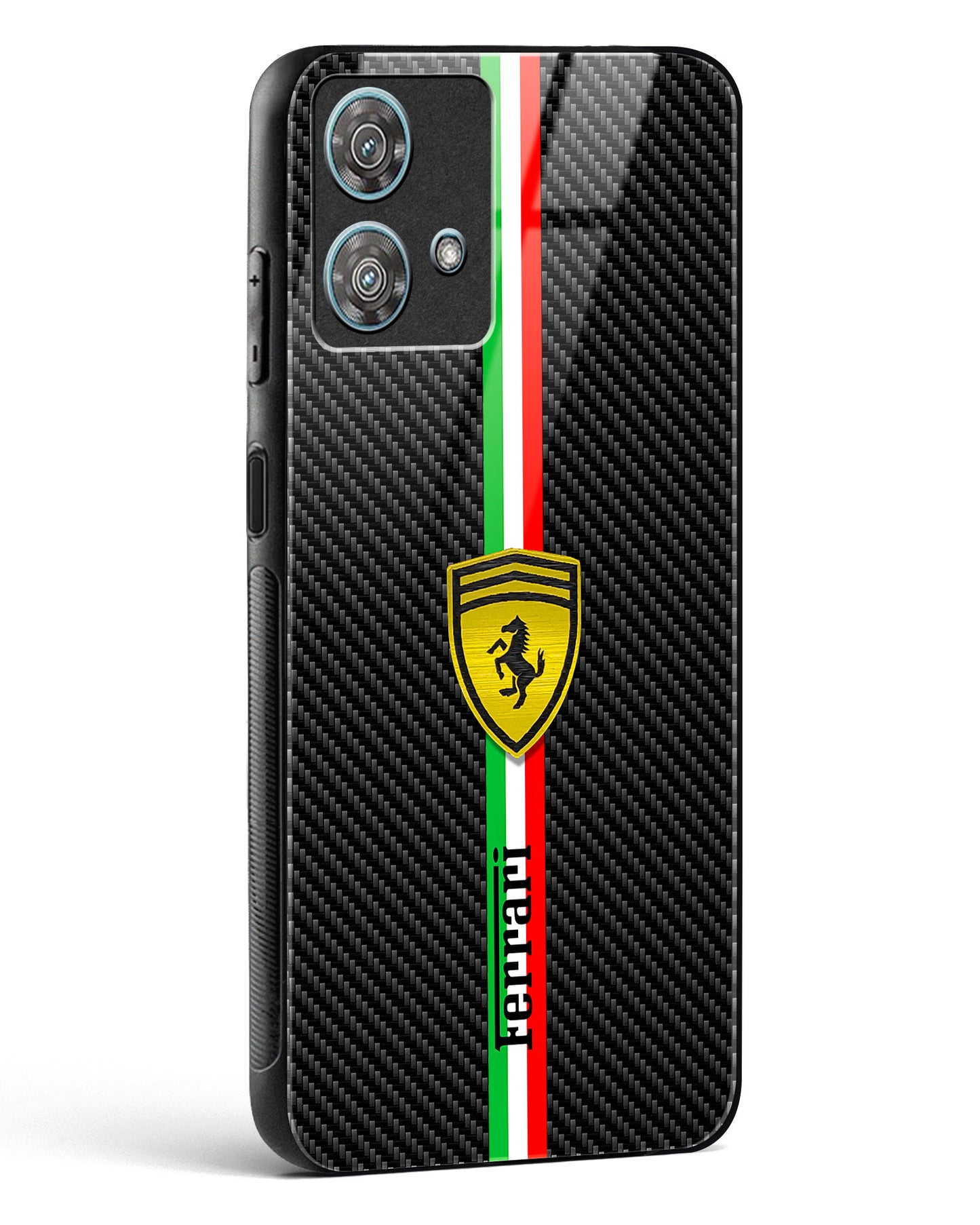 4D Cool Racing Logo Glass Phone Case-Motorola Edge 40 Neo