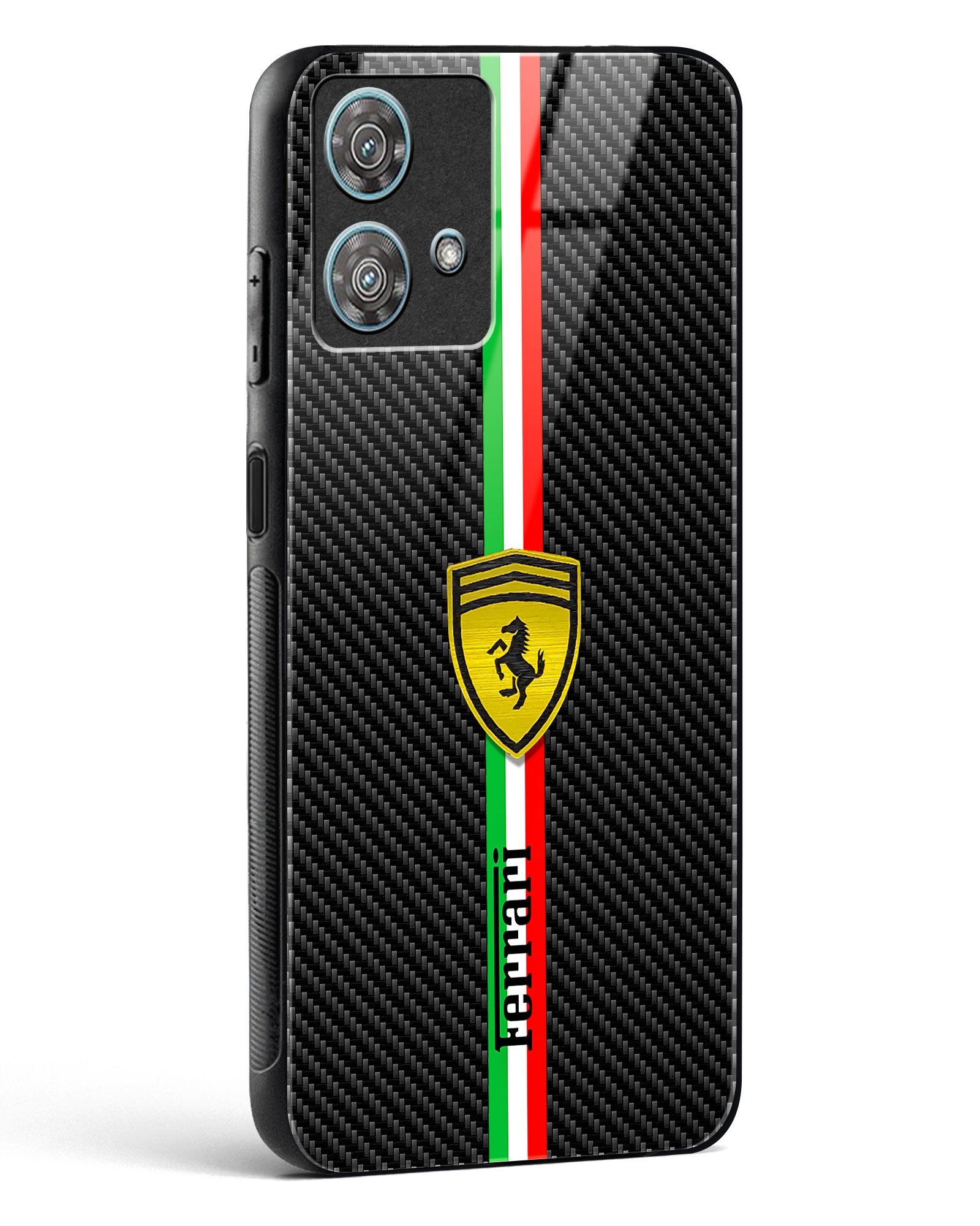 4D Cool Racing Logo Glass Phone Case-Motorola Edge 40 Neo