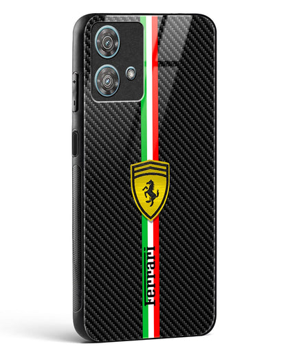 4D Cool Racing Logo Glass Phone Case-Motorola Edge 40 Neo