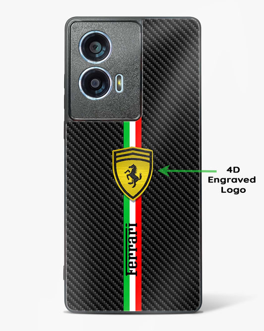 4D Cool Racing Logo Glass Phone Case-Motorola Edge 50 Fusion