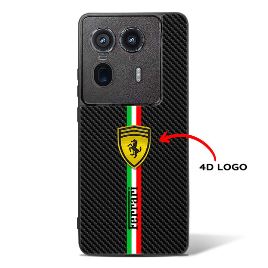 4D Cool Racing Logo Glass Phone Case-Motorola Edge 50 Ultra