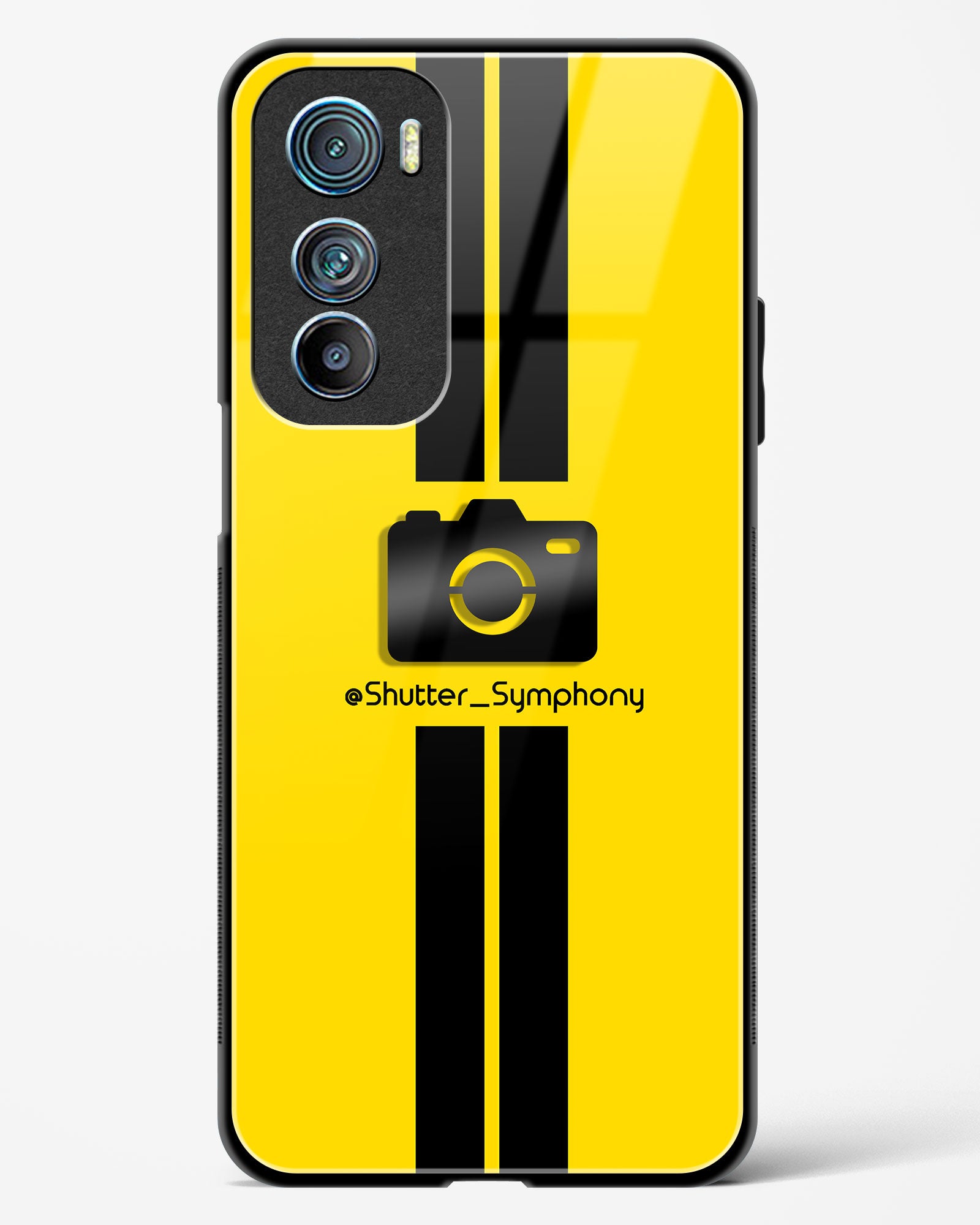 4D Photography Logo Glass Phone Case-Motorola Edge 30