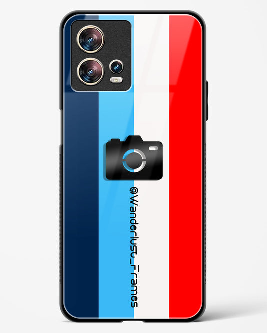 4D Photography Logo Stripes Glass Phone Case-Motorola Edge 30 Fusion