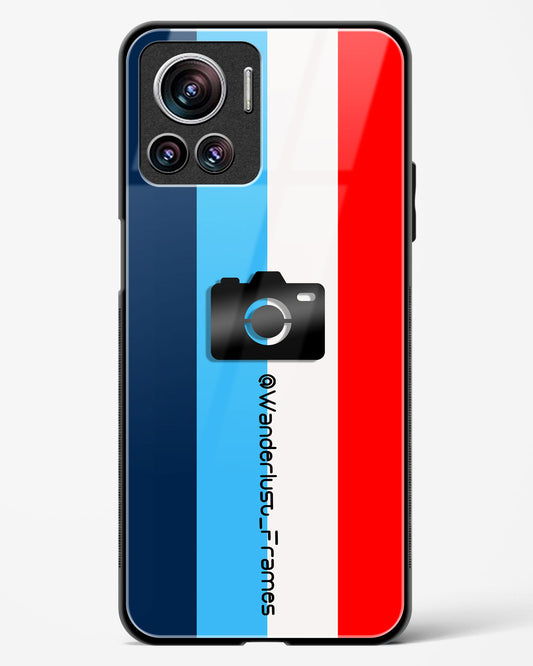 4D Photography Logo Stripes Glass Phone Case-Motorola Edge 30 Ultra