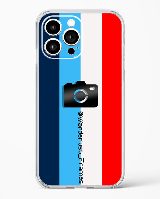 4D Photography  Logo Stripes Clear Silicone Case