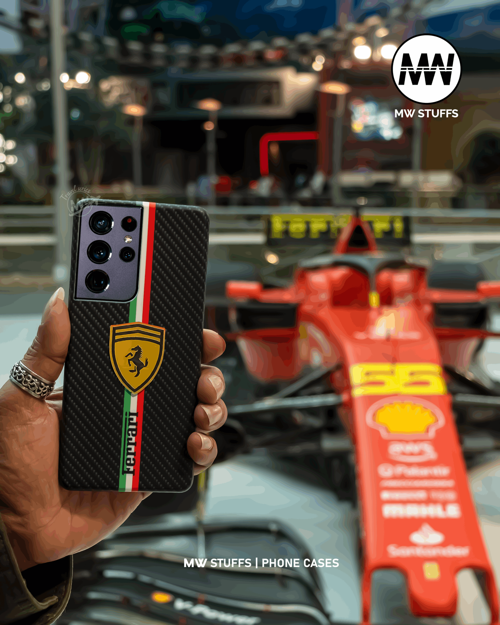 4D Logo Racing Brand Matte Case -  - MW Stuffs - 