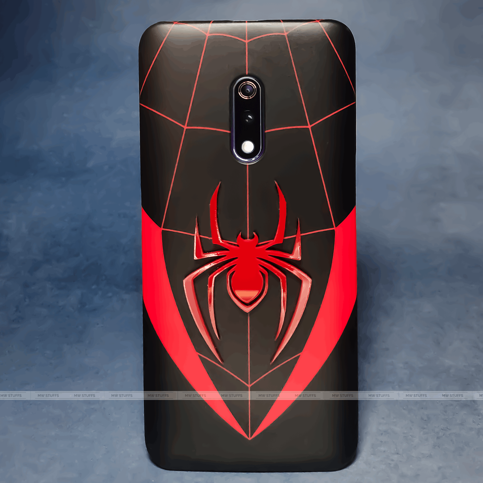 4D Engraved Web Emblem matte phone case