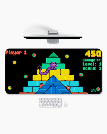8-Bit Ascent Pyramid Puzzle Desk Mat