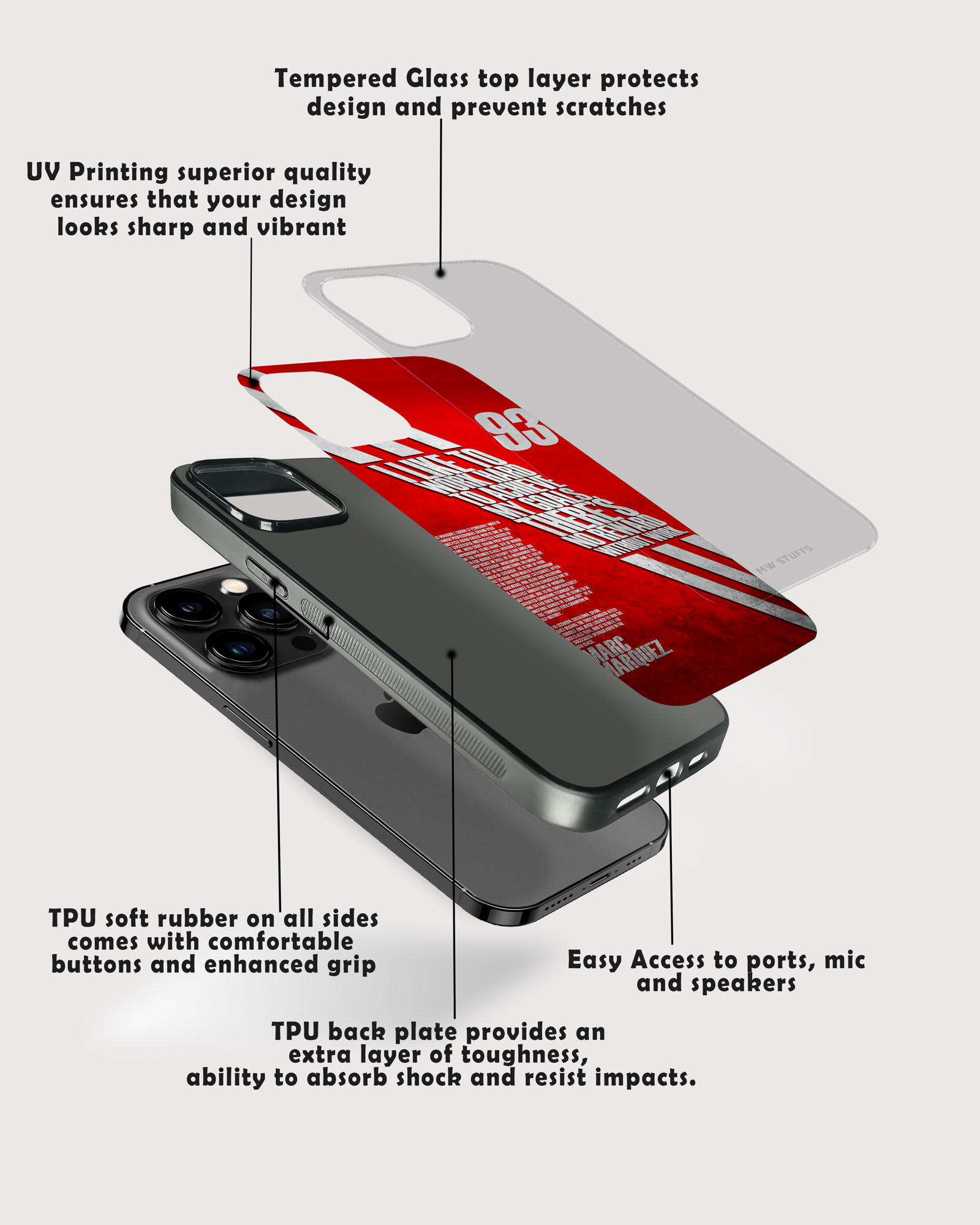 93 March Marquez Quotes Printed Glass Case -  - MW Stuffs - 