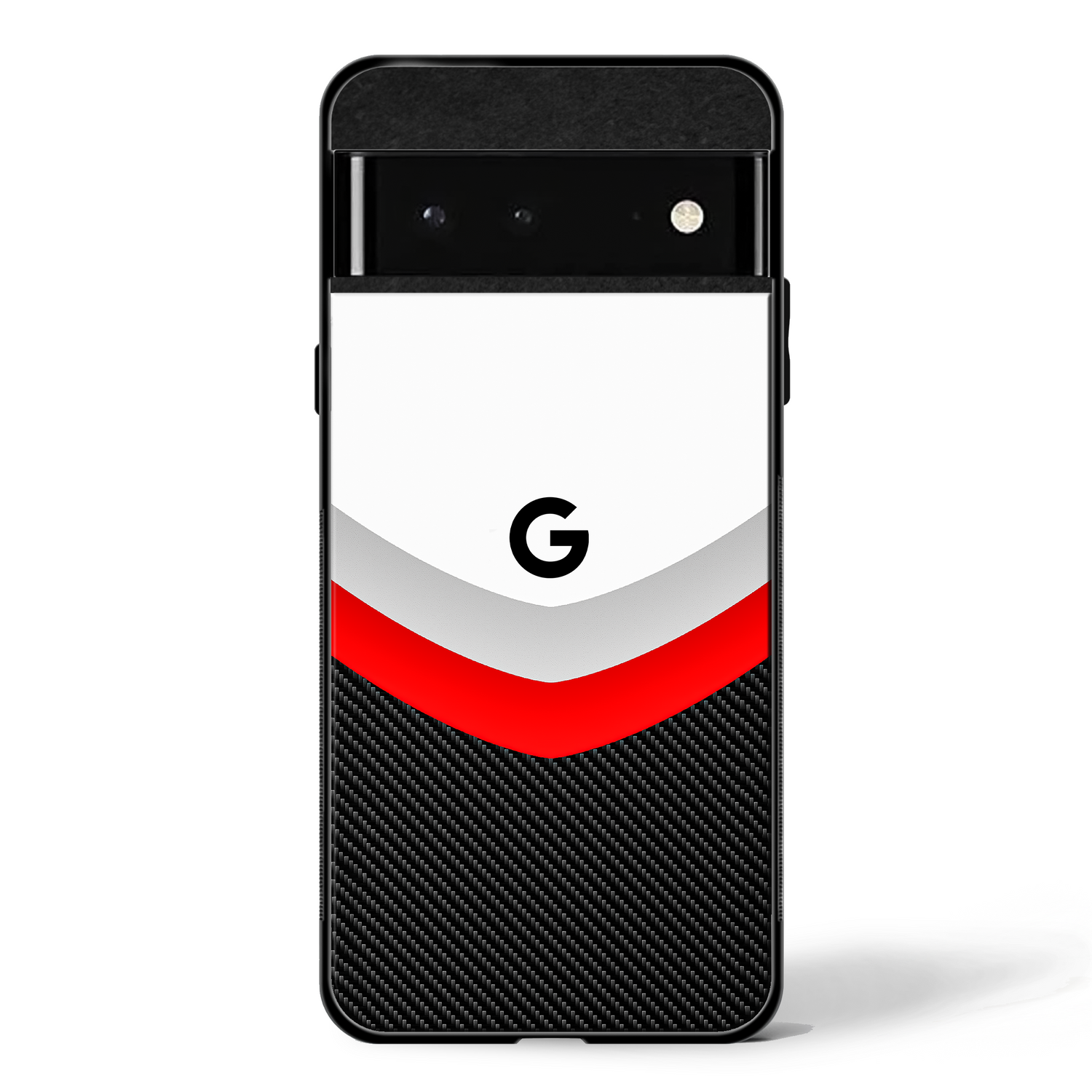 Abstract Carbon Fiber Pattern- s glass phone case