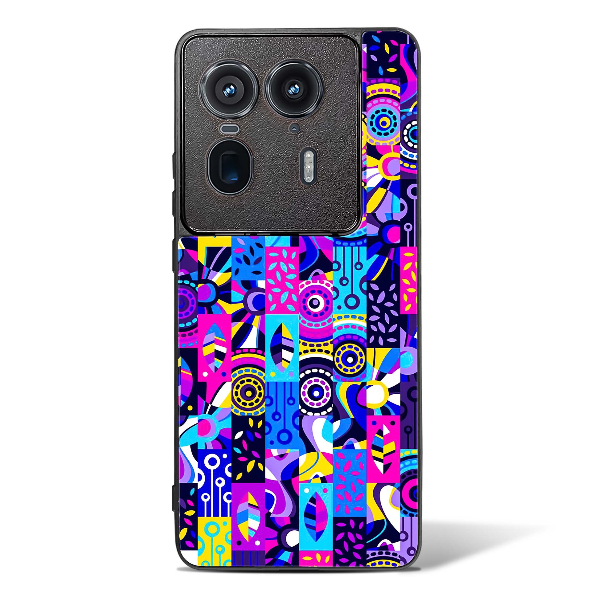 Abstract Fusion Colorful Glass Phone Case--Motorola Edge 50 Ultra
