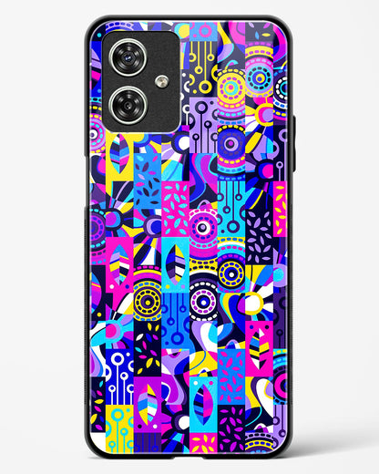 Abstract Fusion Colorful Glass Phone Case-Moto G54 5G