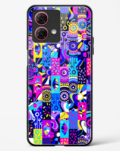 Abstract Fusion Colorful Glass Phone Case-Moto G84 5G