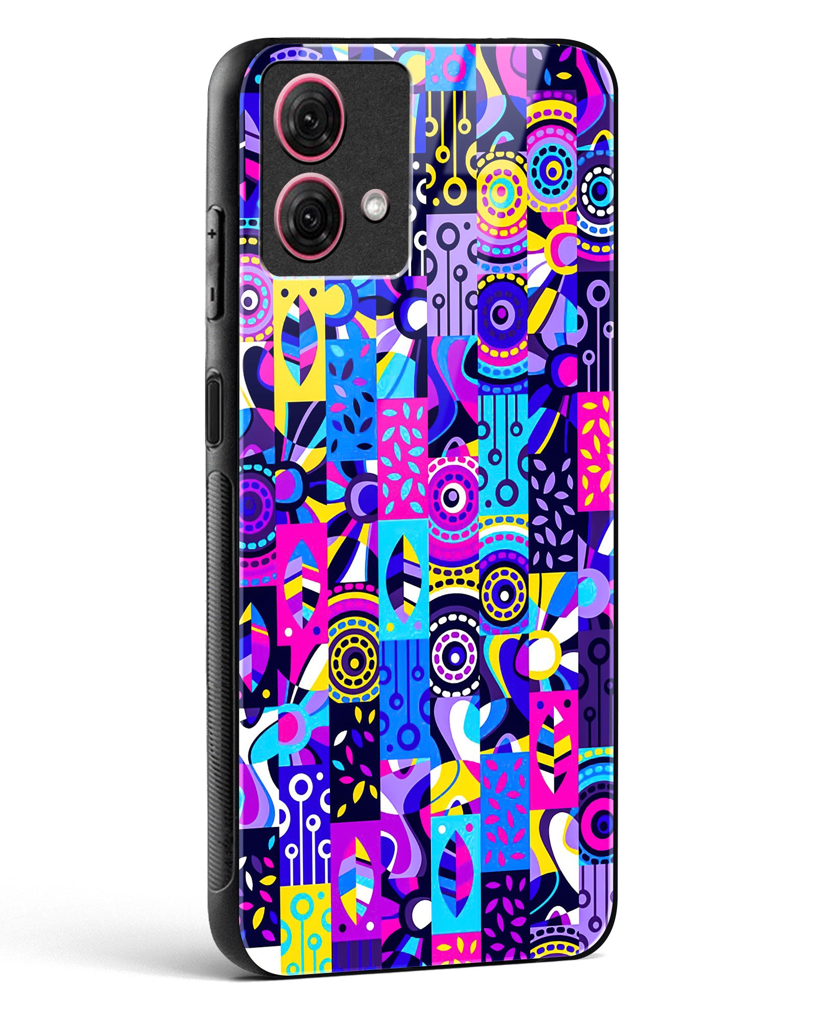 Abstract Fusion Colorful Glass Phone Case-Moto G84 5G
