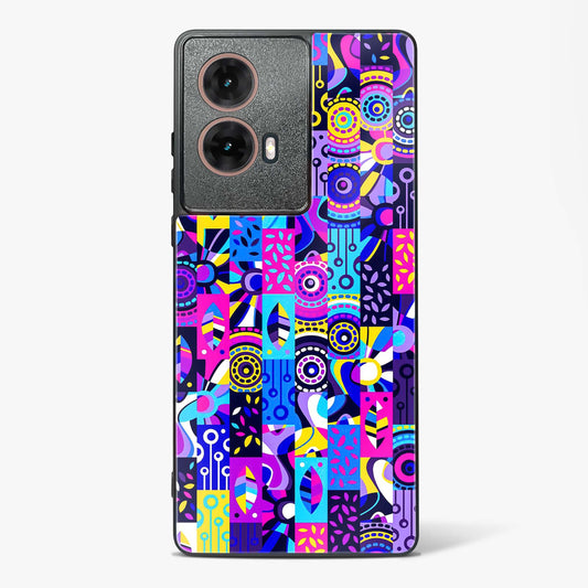 Abstract Fusion Colorful Glass Phone Case-Moto G85 5G