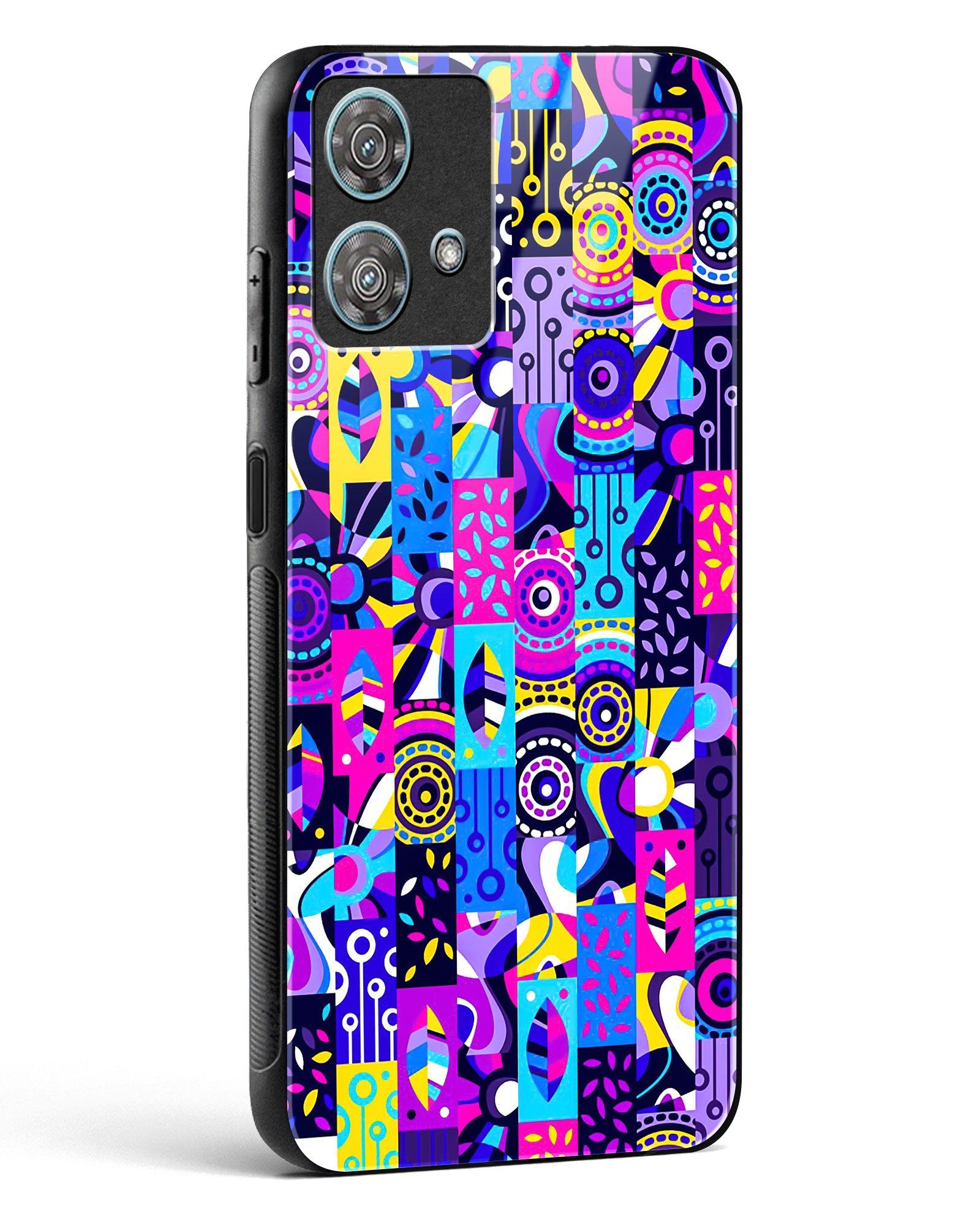 Abstract Fusion Colorful Glass Phone Case-Motorola Edge 40 Neo