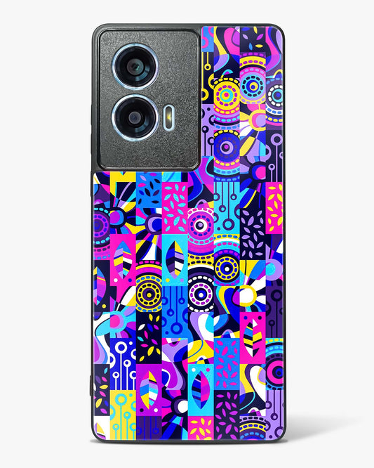 Abstract Fusion Colorful Glass Phone Case-Motorola Edge 50 Fusion