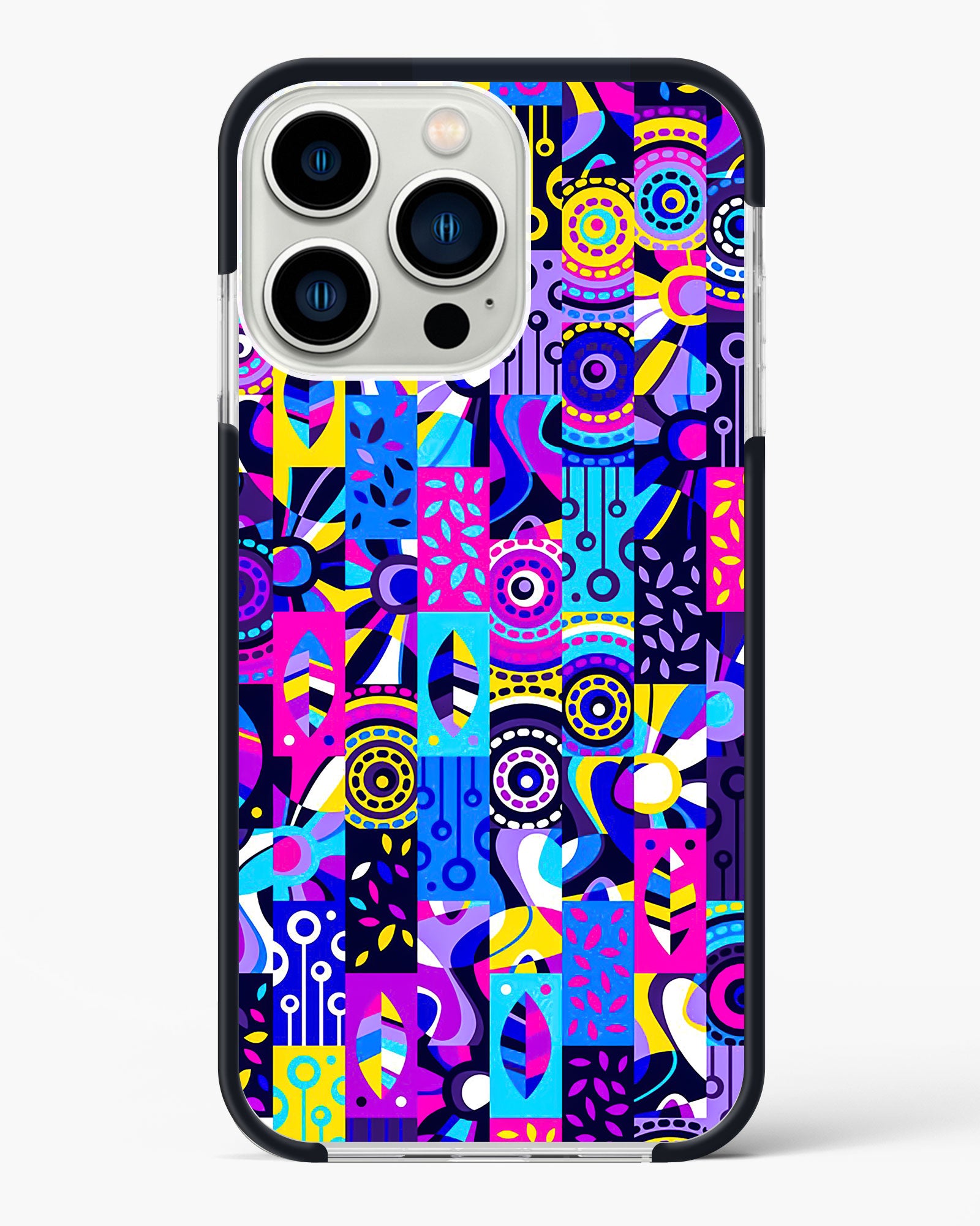 Abstract Fusion Colorful Impact Drop Protection Case