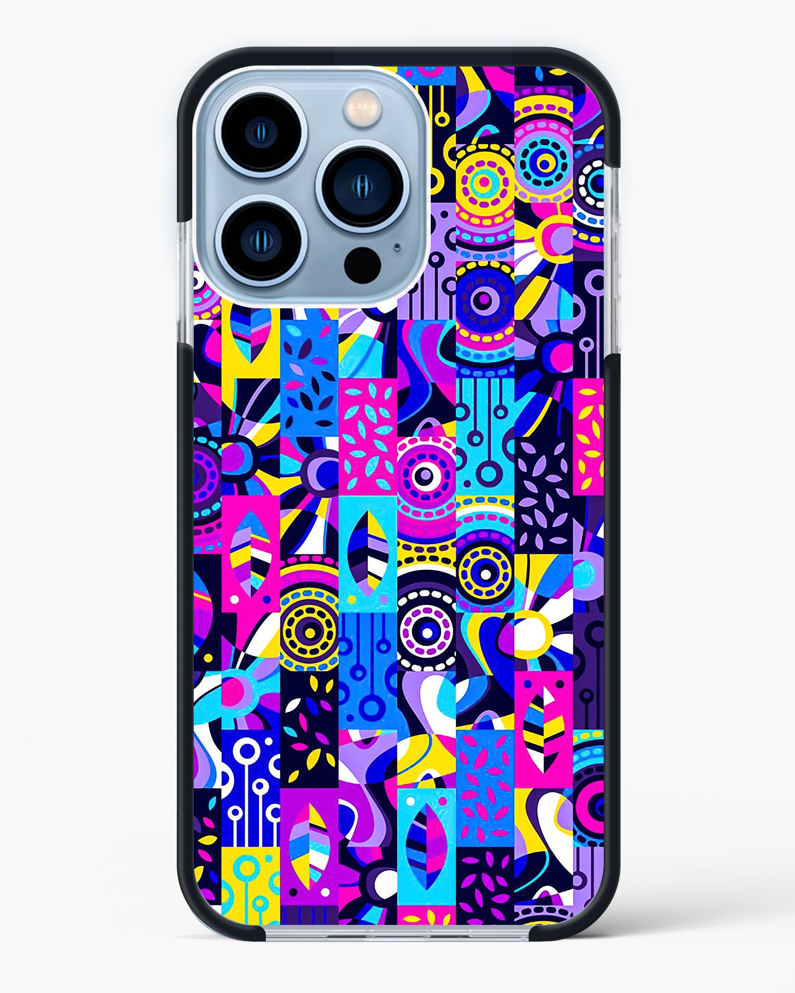 Abstract Fusion Colorful Impact Drop Protection Case