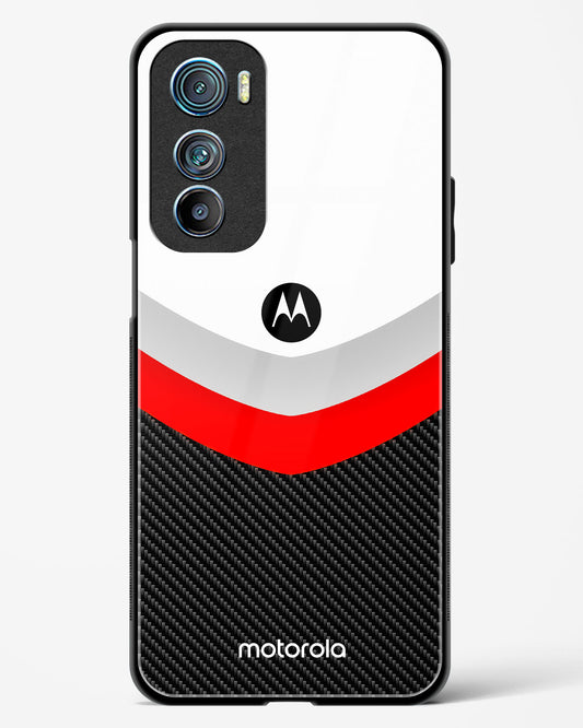 Abstract carbon Pattern Glass Phone Case-Motorola Edge 30