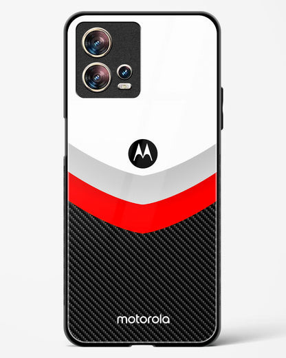 Abstract carbon Pattern Glass Phone Case-Motorola Edge 30 Fusion