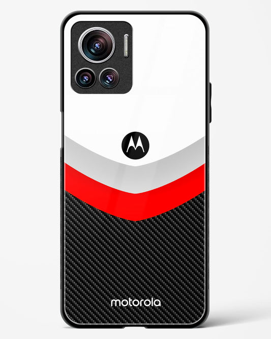 Abstract carbon Pattern Glass Phone Case-Motorola Edge 30 Ultra
